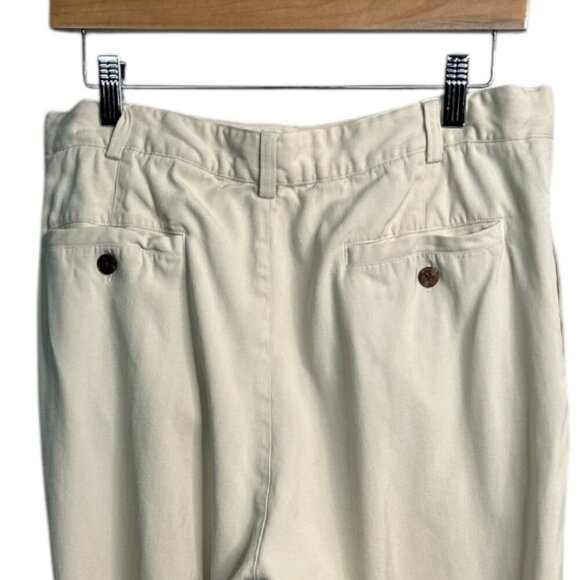 JOSEPH & FEISS Mens Tan SILK Pleated Dress/Casual Slacks Pants Sz 34/29 Vacation - Picture 5 of 12